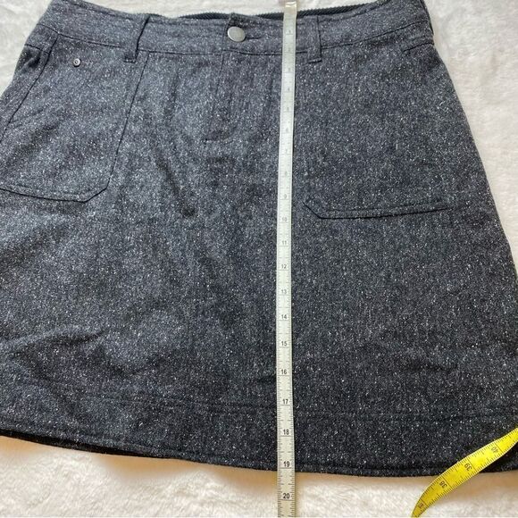 Woolrich Wool Blend Tweed Woodlyn A-Line Skirt Color Onyx Size 12 - Picture 13 of 13